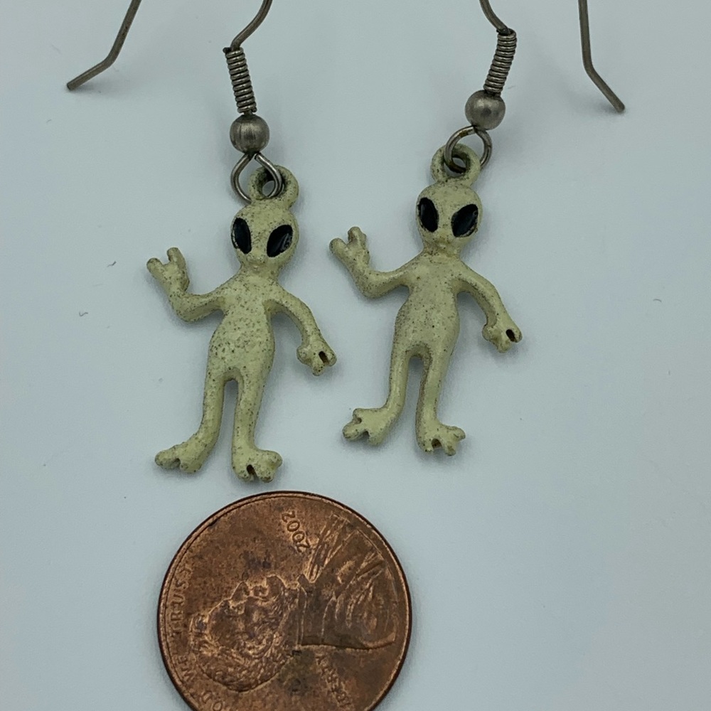 Alien earrings - Picture 3 of 3